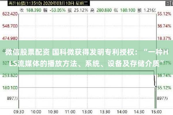 微信股票配资 国科微获得发明专利授权：“一种HLS流媒体的播放方法、系统、设备及存储介质”