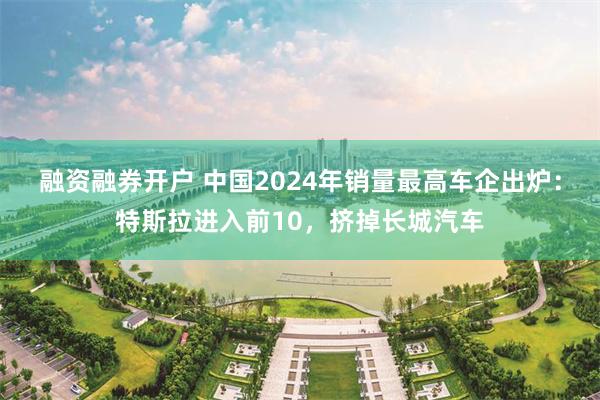 融资融券开户 中国2024年销量最高车企出炉：特斯拉进入前10，挤掉长城汽车